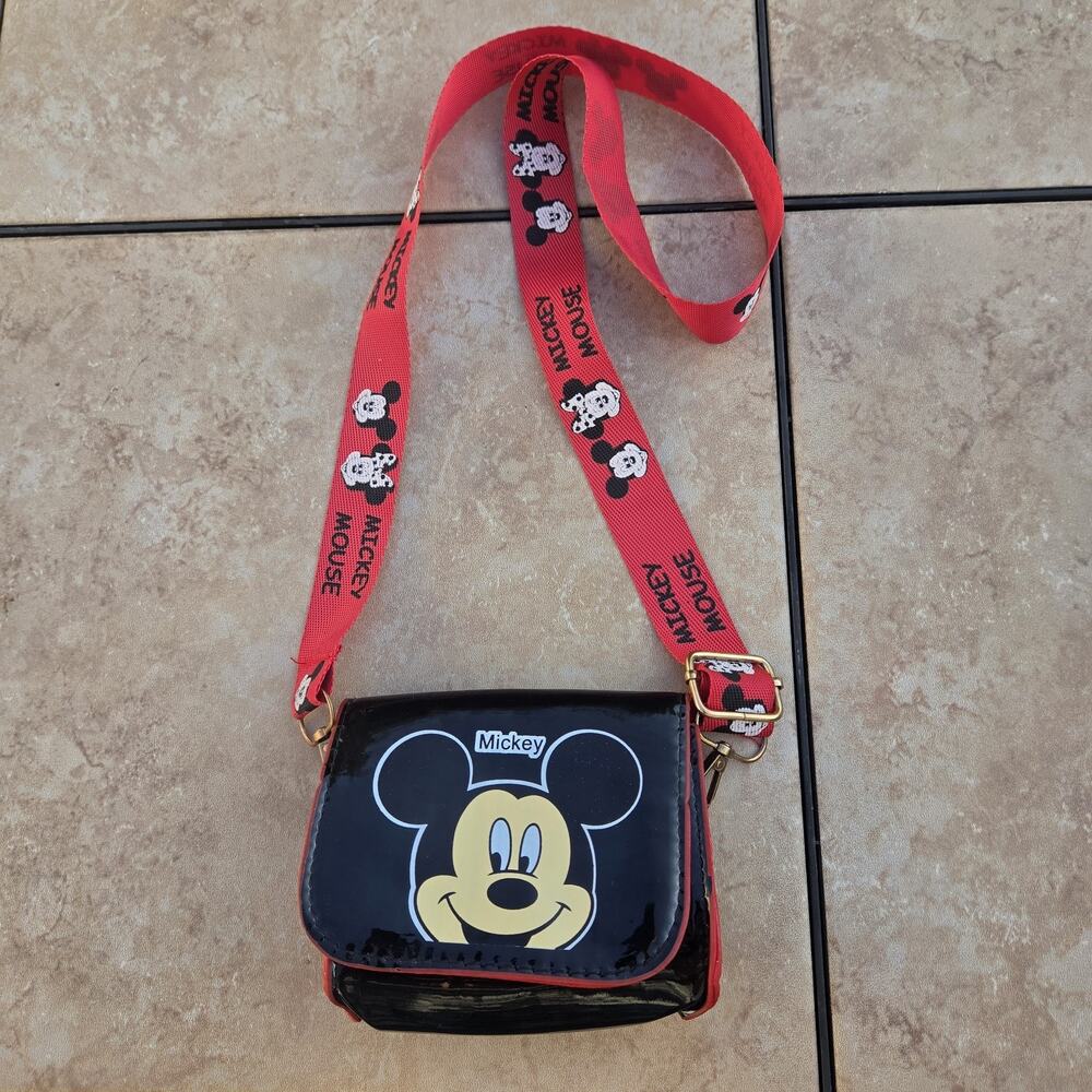 Disney Mickey Mouse Small Purse- Black (Approx 5x4 inches)